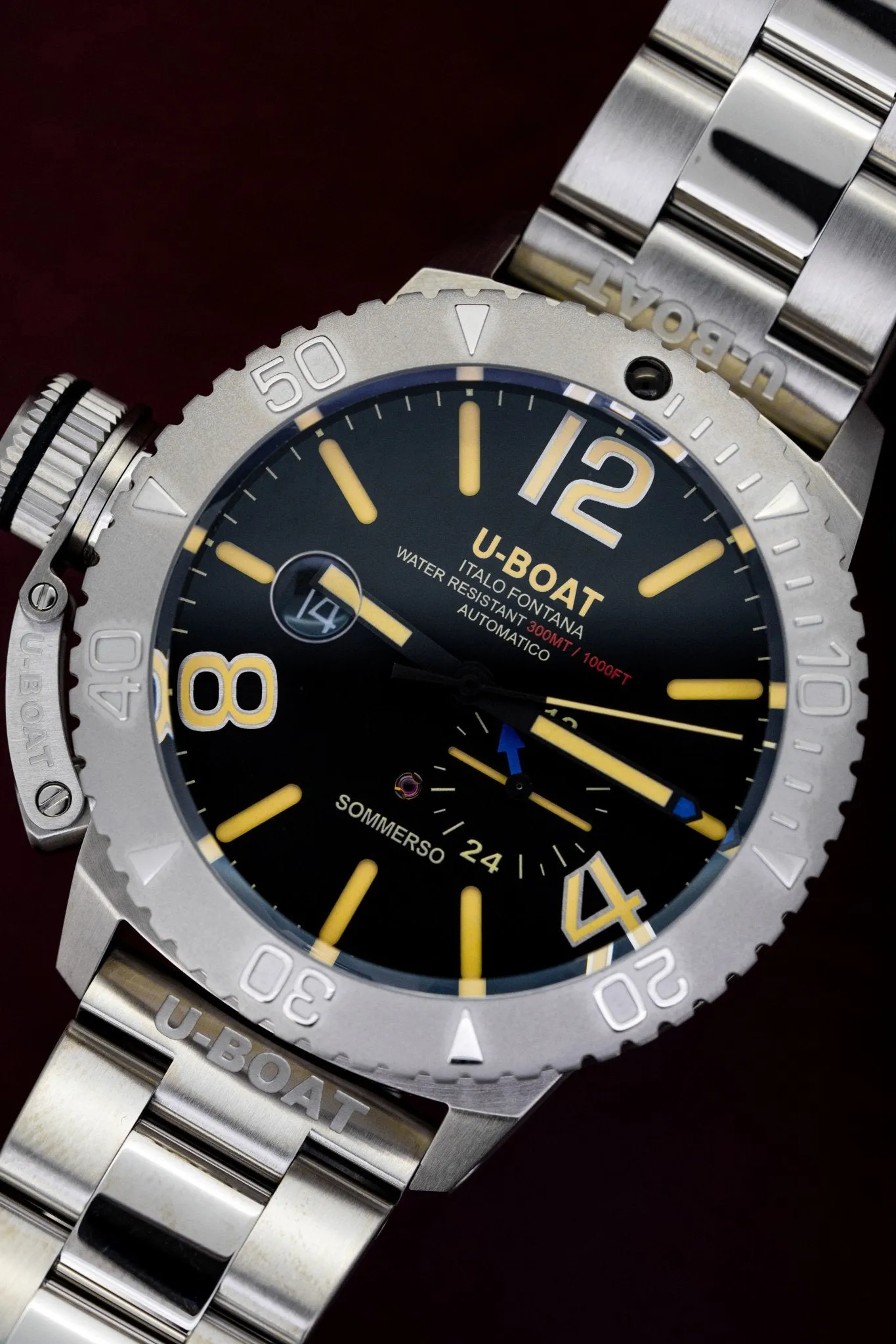 U-Boat Watch Sommerso Diver Stainless Steel 9007/A/MT